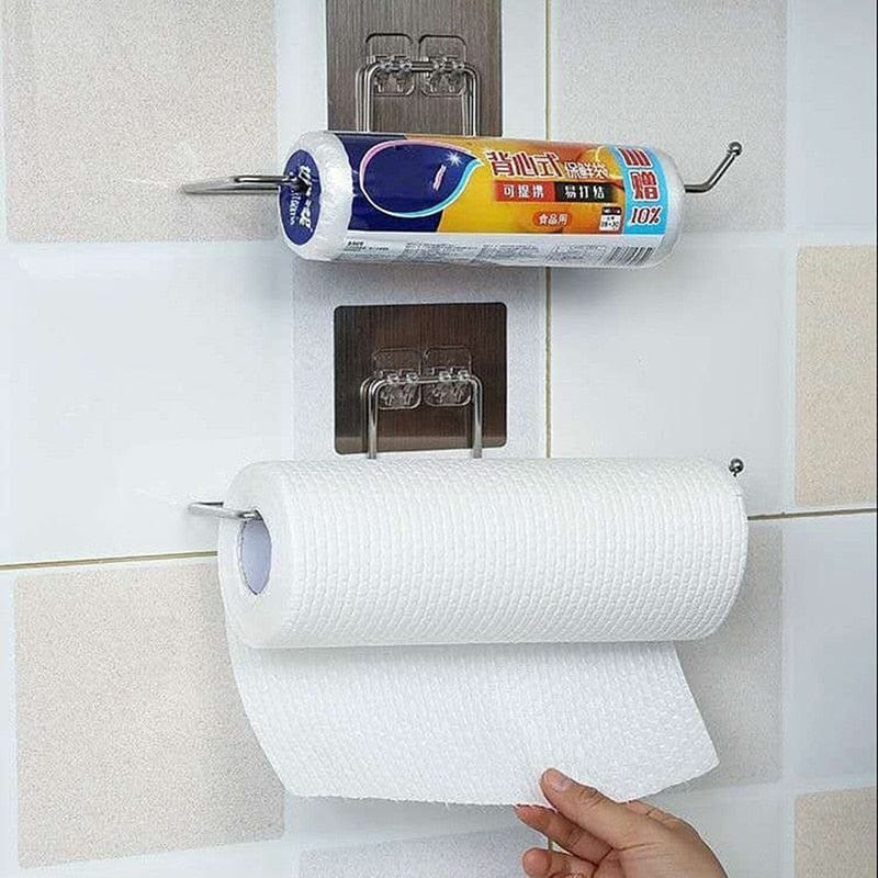 2pcs/set Kitchen Paper Towels Holder For Large And Small Rolls