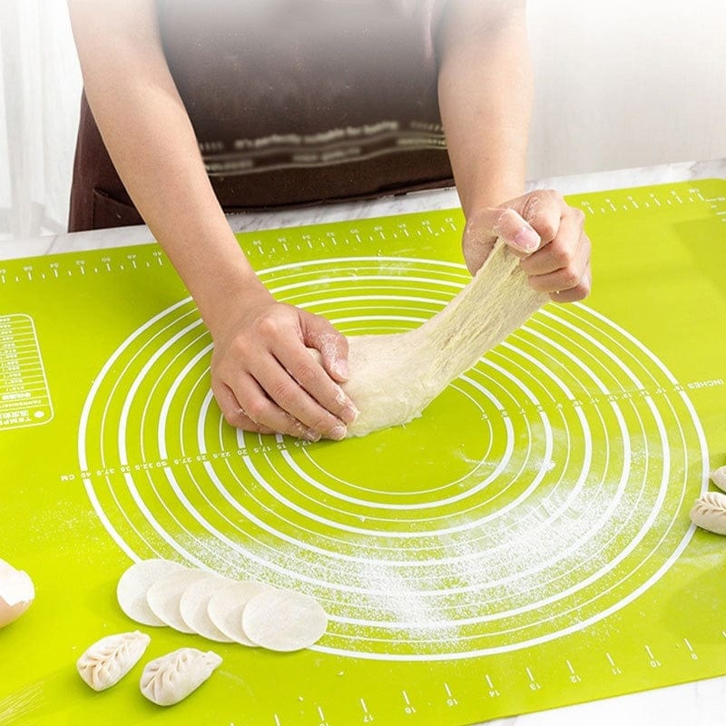 Xinhuadsh Dough Mat Heat-proof Cold Resistant Double Scale Anti-slip Highly  Flexible Non-stick Food Grade Kneading Mat Kitchen Gadget