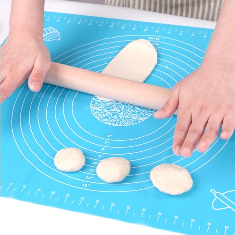 Silicone Pastry Mat, Non-stick Baking Mat, Rolling Kneading Pad