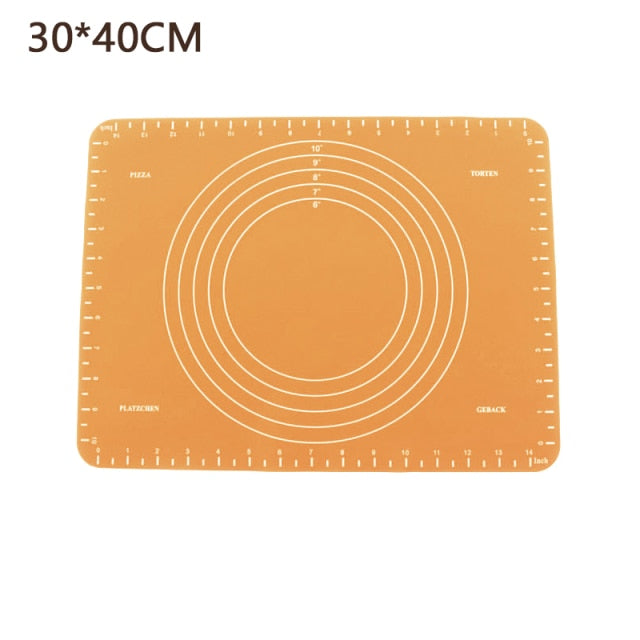 New Silicone Kitchen Kneading Dough Mat Cookie Cake Baking Mat Tools Thick  Non-stick Rolling Mats Pastry Accessories Sheet Pad